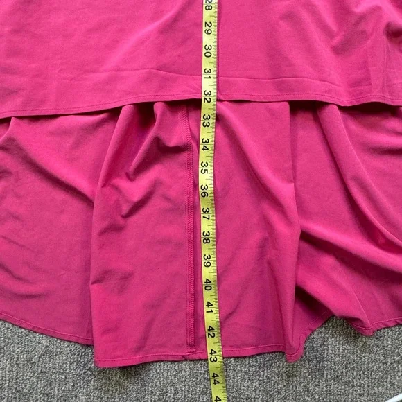 Athleta Presidio Dress NWOT Begonia Pink M 486452 Travel Stretch Hi-Low Pockets - Picture 8 of 9
